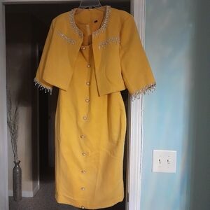 Yellow Jacket Dress